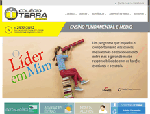 Tablet Screenshot of colegioterra.com.br